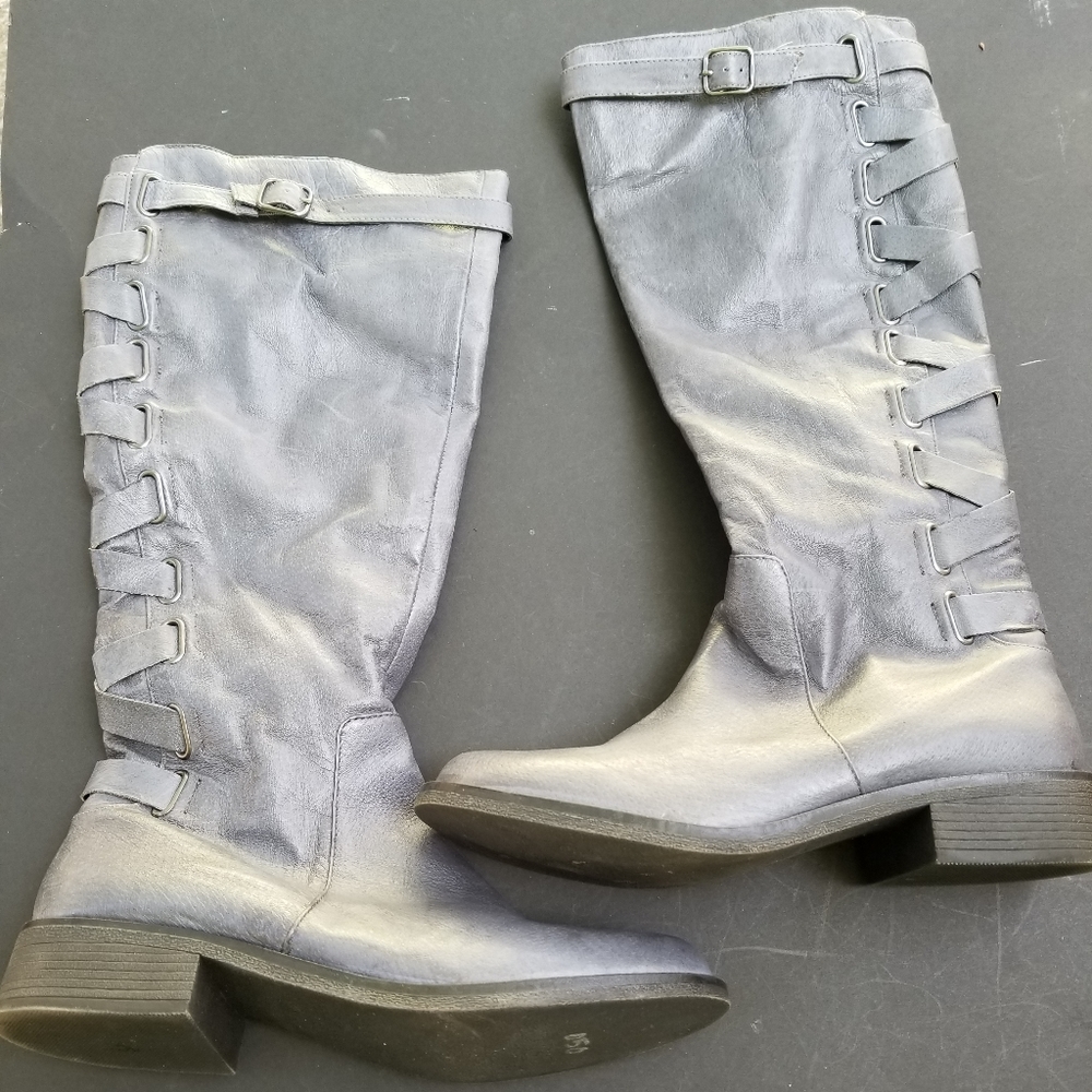 Yellow Box Leather Riding Boots Size 11 Katheron